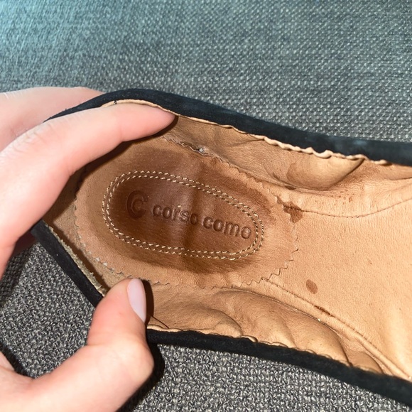 Corso Como Black Suede Flats - Picture 3 of 4